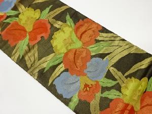 花模様織出し袋帯